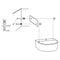 Differnz Demi - Fontein beton - Halfrond - Donkergrijs - 30 x 25 x 11 cm