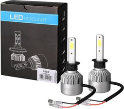 H1 LED Koplampen 6500K Wit 2-PACK | Auto - Motor - Scooter - Vrachtwagen