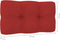 vidaXL Bankkussen pallet 70x40x10 cm rood