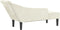 vidaXL - Chaise - longue - met - kussens - fluweel - crèmekleurig