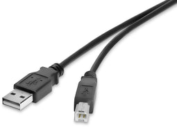 Renkforce RF-4463067 - USB 2.0 A naar B kabel - Hoogwaardige afscherming - Zwart