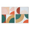 Schilderij Home ESPRIT Abstract Stads 80 x 3,5 x 100 cm (2 Stuks)