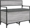 vidaXL - Opbergbankje - 85,5x42x73,5 - cm - bewerkt - hout - grijs - sonoma