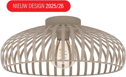 EGLO Mogano 3 - Plafondlamp - Ø 43 cm - E27 - Zandkleur - Staal