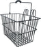 Dresco Stalen Fietsmand - Metalen fietsmand 20 Liter - Draagkracht 5 KG - Zwart