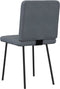 vidaXL - Eetkamerstoelen - 2 - st - fluweel - donkergrijs