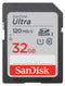 Sandisk Ultra UHS-I - SDHC-kaart 32GB - Leessnelheden tot 100 MB/s - Class 10 voor Full HD