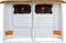 vidaXL - Dressoir - vrachtwagen - massief - mangohout - wit