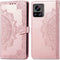 iMoshion Hoesje Geschikt voor Motorola Edge 30 Ultra Hoesje Met Pasjeshouder - iMoshion Mandala Bookcase - Rosé Goud