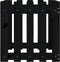 vidaXL - Plantenbak - met - hekontwerp - 50x50x50 - cm - massief - grenenhout - zwart
