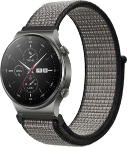 iMoshion Bandje Geschikt voor Huawei Watch GT Pro, Huawei Watch GT 2e Sport (46mm), Huawei Watch GT 2 - iMoshion Nylon bandje - Grijs