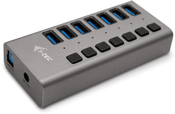i-tec U3CHARGEHUB7 - USB 3.0 Charging HUB 7 poorten - 36W voedingsadapter - Grijs