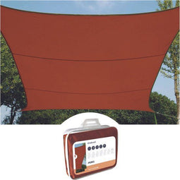 Perel Schaduwdoek - Waterafstotend - 3.6 x 3.6 m - Terracotta