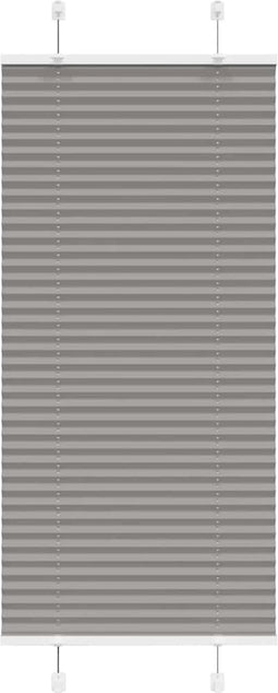 vidaXL - Plissé - rolgordijn - 65x100 - cm - stofbreedte - 64,4 - cm - antraciet