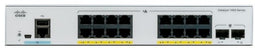 Cisco C1000-16T-2G-L - Managed Switch - 16x 100Mbps Ethernet 2x SFP - Grijs Zwart