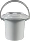 Curver Camping Toiletemmer - met Deksel - 5 l - Ø 23,5 cm - Lichtgrijs