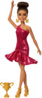 Barbie - Ballroomdanser Pop - Glinsterende rode jurk met goudkleurige accessoires - Meerkleurig