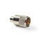 Nedis PL259-Connector - Recht - Male - Vernikkeld - 50 Ohm - Soldeer - Diameter kabelinvoer: 6.0 mm - Metaal - Zilver - 25 Stuks - Envelop