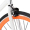 vidaXL - Fiets - met - vaste - versnelling - 700 - c - 59 - cm - wit - en - oranje