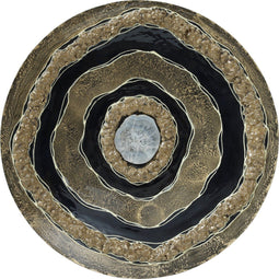 PTMD Vindra Wanddecoratie - H9 x Ø49 cm - Ijzer - Goud