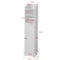 SoBuy FRG177-II-W - Toiletkast - 2-in-1 ontwerp met toiletrolhouder - Wit 20x18x95cm