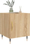 vidaXL - Nachtkastje - 40x40x50 - cm - bewerkt - hout - sonoma - eikenkleurig