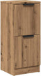 vidaXL - Dressoir - 30x30x70 - cm - bewerkt - hout - artisanaal - eikenkleur