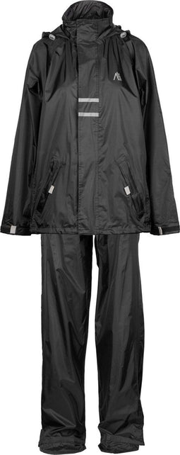 Ralka Regenpak - Waterdicht & Ademend - Junior - Reflectie - Zwart - 176