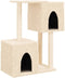 vidaXL - Kattenmeubel - met - sisal - krabpalen - 86 - cm - donkergrijs