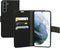 Mobiparts Galaxy S21 - Wallet Case - Saffiano motief - Zwart