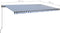 vidaXL - Luifel - vrijstaand - automatisch - 500x300 - cm - blauw - en - wit