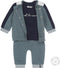 Dirkje Baby Jongens - 3-delige Kledingset - Biologisch katoen - Dusty green + navy