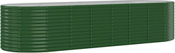 vidaXL - Plantenbak - 322x100x68 - cm - gepoedercoat - staal - groen
