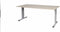 Verstelbaar Bureau - 180x90 Eiken - alu frame