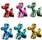3 inch Resin Shiny Colorful Balloon Dog Orn 6/Asstd 5x5x10 cm kerst...