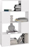 vidaXL-Boekenkast/kamerscherm-80x24x124,5-cm-spaanplaat-wit