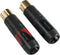 Neutrik NF2CB2 Cinch-connector Stekker, recht Aantal polen: 2 Zwart, Rood 2 stuk(s)