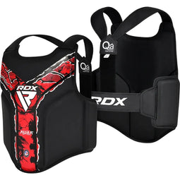 RDX Aura F17 - Chest Guard - Slim design - Zwart/Rood