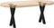 vidaXL - Salontafelpoten - 2 - st - X-vormig - 28x(42-43) - cm - staal - zwart