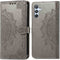 iMoshion Hoesje Geschikt voor Samsung Galaxy A54 (5G) Hoesje Met Pasjeshouder - iMoshion Mandala Bookcase - Grijs