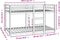 vidaXL - Stapelbed - massief - grenenhout - 90x190 - cm