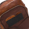 Justified Everest leren laptop rugzak cognac