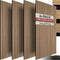 tectake® Akoestische Panelen - Set van 4 - Geluidsisolatie - 60 x 120 cm - Eiken (set van 4)