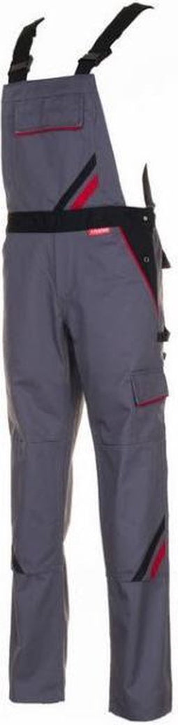 Planam Dames amerikaanse overall Highline (2719) - Grijs | Zwart - 52
