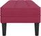 vidaXL - Ligbed - Wijnrood - 113x57x39 - cm - Velvet
