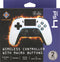 Deltaco GAM-139-W - Draadloze PS4 Controller - Bluetooth 4.2 2 macroknoppen - Wit