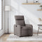 Fauteuil verstelbaar stof taupe