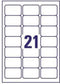 Avery J8160-25 - Adreslabels - Inkjetetiket 63x38mm - Wit (25 vel)