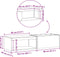vidaXL - Vuurkorf - met - Houtopslag - Zwart - 160x45x35 - cm - Staal