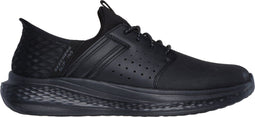 Skechers Slade - Zachary Heren Instappers - Leer - Zwart - Maat 42